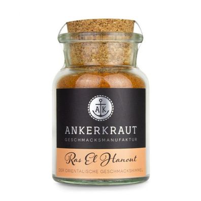 Ankerkraut Ras el Hanout Marokkanische Gewürzmischung Gewürzzubereitung im Korkengla