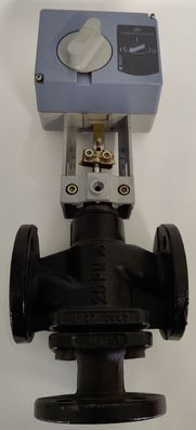 L&S Siemens SQX61 + VXF41.25-6,3 Stellantrieb mit 3-Wegeventil Flansch GG PN16