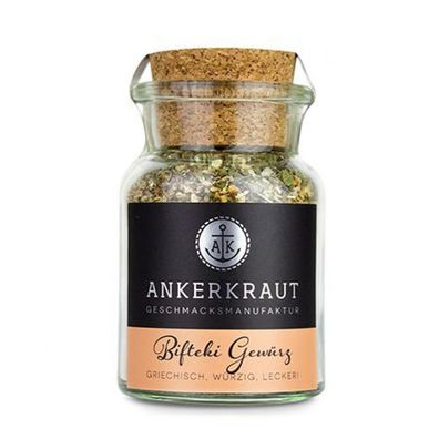 Ankerkraut Bifteki Gewürz griechische Gewürzzubereitung Gewürzmischung im Korkenglas