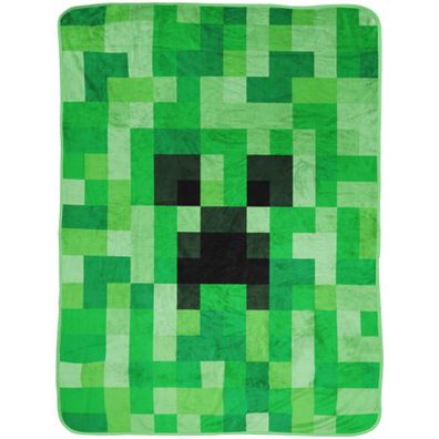 Minecraft Decke Creeper 150x200 cm Kuscheldecke passend zur Bettwäsche