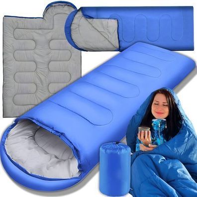Schlafsack Blau, Deckenschlafsäcke Wasserdicht und Leichtgewicht 200x75cm Retoo