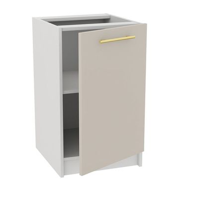 Unterschrank 40cm Kaschmir-Weiß SOFT CLOSE, SIENA, LINDA, PURE LINE