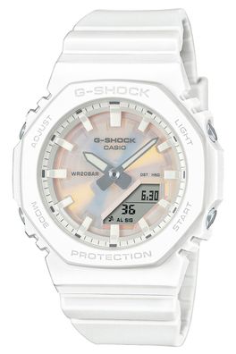 Casio G-Shock Damenuhr Ana-Digi Weiß GMA-P2100PC-7AER