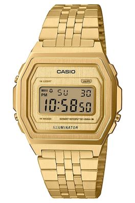 Casio Unisex Digitaluhr Vintage Iconic Goldfarben A1000G-9EF