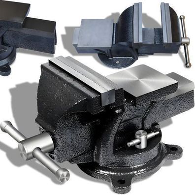 Schraubstock 125 mm Spannweite Tischschraubstock drehbar Retoo