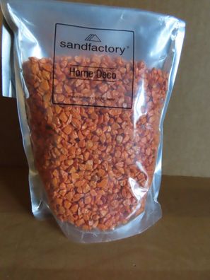 Streudeko Streusteine sandfactory orange Streugranulat