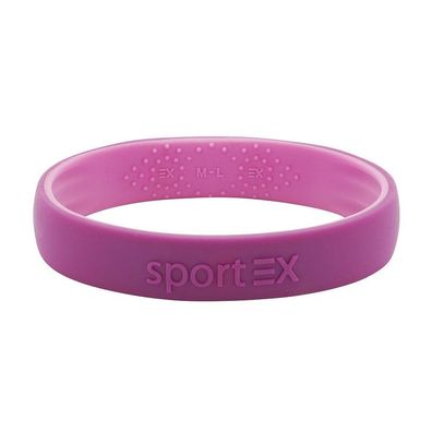 Energetix SportEx Armband 3191-6 Größe M-L pink, violett Silikon Sportband Magnet