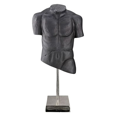 Casablanca Skulptur, "Torso", Mannmotiv, Aluminium, anthrazitfarben, , L. 12,5