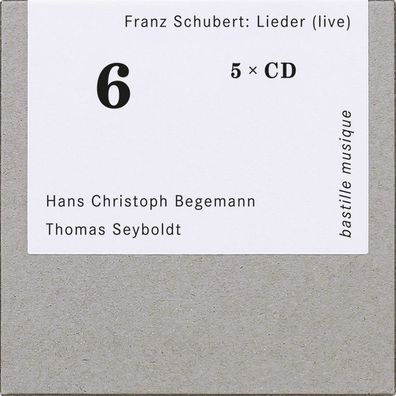 Franz Schubert (1797-1828): Lieder (live) - bastille musique