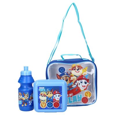 PAW Patrol Brotdosen-Set Schul-Lunchtasche mit Schultergurt & Zubehör