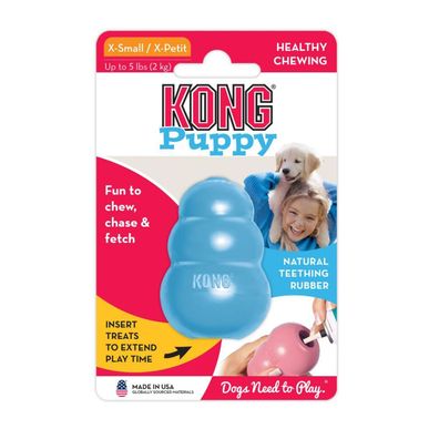 KONG Welpenspielzeug Puppy XS - natürliches Kauspielzeug für kleine Hunde