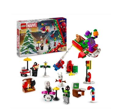 LEGO Adventskalender Spider-Man 2024 für Jungen & Mädchen ab 7 Jahren 246 Teile 76293
