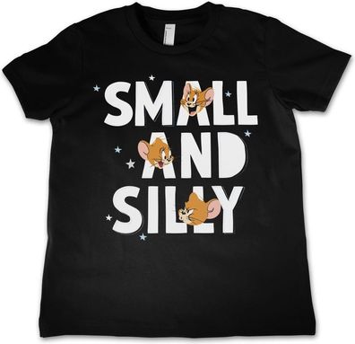 Tom &amp; Jerry Small and Silly Kids T-Shirt Kinder Black