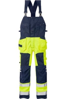 Fristads Warnschutz-Latzhose High Vis Handwerkerlatzhose Kl. 2 1014 PLU
