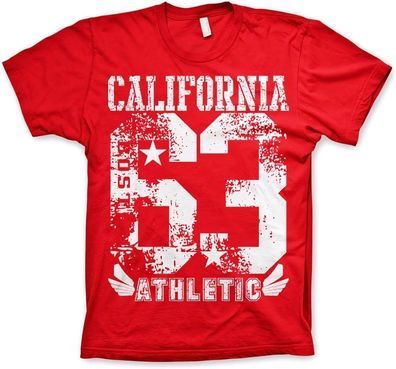 Hybris California 63 Athletic T-Shirt Red