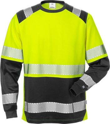 Fristads Warnschutz T-Shirt High Vis T-Shirt Langarm, Kl. 2 7457 THV