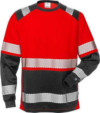 Fristads Warnschutz T-Shirt High Vis T-Shirt Langarm, Kl. 2 7457 THV