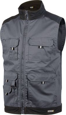 Dassy Zweifarbige Sommerweste Faro PESCO61 Zementgrau/Schwarz