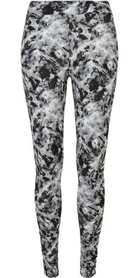 Urban Classics Damen Ladies Soft AOP Leggings Blackfading