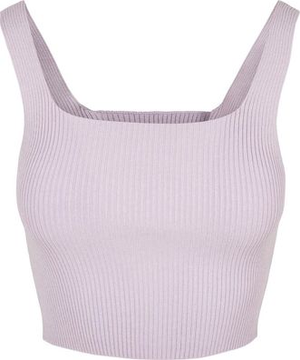 Urban Classics Damen Ladies Cropped Knit Top Lilac