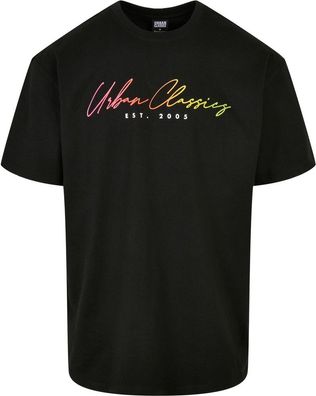 Urban Classics Script Logo Tee Black
