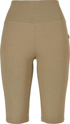 Urban Classics Damen Ladies Organic Stretch Jersey Cycle Shorts Khaki