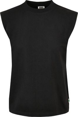Urban Classics Damen Ladies Organic Heavy Padded Shoulder Tank Top Black