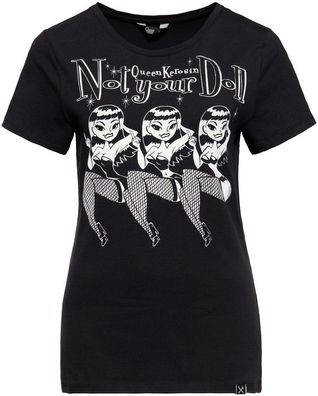 Queen Kerosin T-Shirt QKU21003 Schwarz