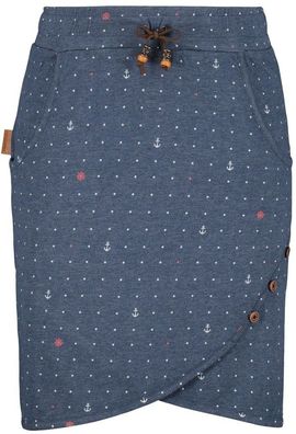 Alife &amp; Kickin Damen Sommerrock LucyAK B Short Skirt Marine Melange