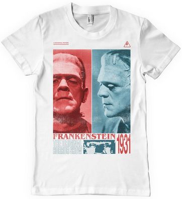 Universal Monsters Frankenstein Horror Show T-Shirt White