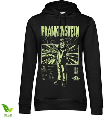 Universal Monsters Frankenstein Retro Girls Hoodie Damen Black