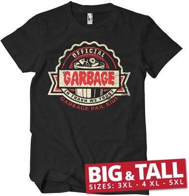 Garbage Pail Kids Official Garbage Big &amp; Tall T-Shirt Black