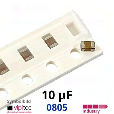 10 µF 0805 SMD-Keramikkondensatoren | 10% 50V 85°C X5R 10uF Kerko