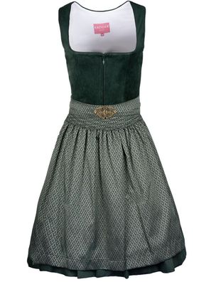 Krüger Dirndl Alisha 60cm Länge dunkelgrün