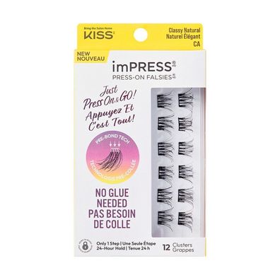 KISS Künstliche Wimpern imPRESS Press On Falsies Classy Natural, 12 St