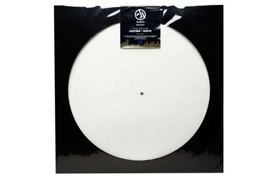 Various: Schallplatten-Matte Slipmat (Leder weiß) - - (Vinyl