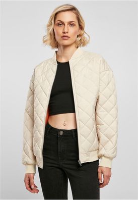 Urban Classics Damen Jacke Ladies Oversized Diamond Quilted Bomber Jacket