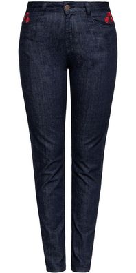 Queen Kerosin Western Jeanshose QKI23001 Denim
