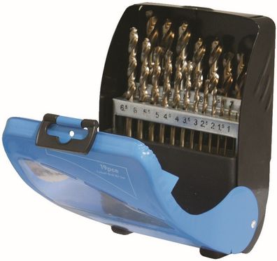 Silverline Bohrer Kobaltbohrer, 19-tlg. Satz 1–10 mm