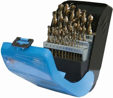 Silverline Bohrer Kobaltbohrer, 25-tlg. Satz 1–13 mm