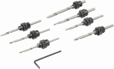 Silverline Bohrer Senkloch-Holzbohrer, 7-tlg. Satz 3–6 mm