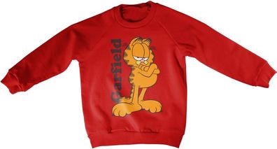Garfield Kids Sweatshirt Kinder Red
