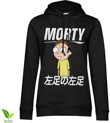 Rick And Morty Morty Smith Girls Hoodie Damen Black