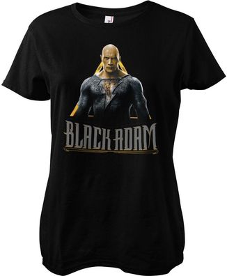 Black Adam Hero Girly Tee Damen T-Shirt Black
