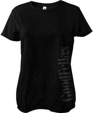 Goodfellas Vertical Logo Girly Tee Damen T-Shirt Black