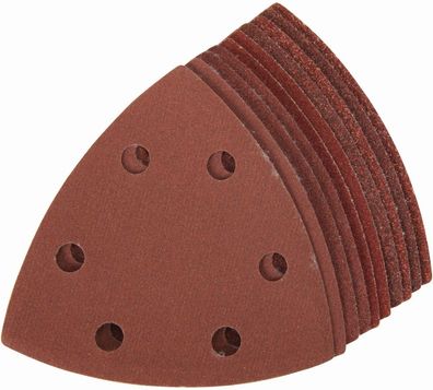 Silverline Schleifzubehör Delta-Klettschleifblätter, 90 mm, 10-tlg. Satz 4 x