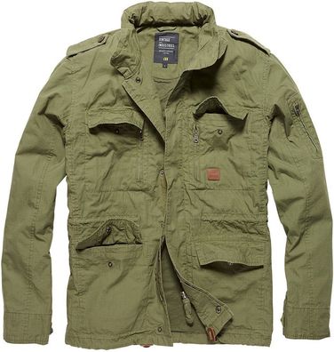 Vintage Industries Übergangsjacke Parka Cranford Jacket Olive Drab