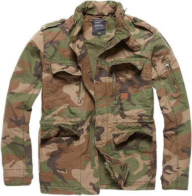 Vintage Industries Übergangsjacke Parka Cranford Jacket Woodland