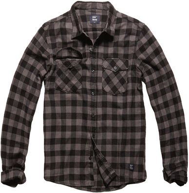 Vintage Industries Karo-Hemd Harley Shirt Grey Check