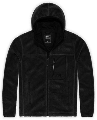 Vintage Industries Fleecejacke Dustin Lined Sherpa Fleece Black